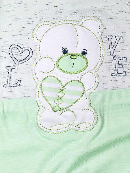 Tutina neonato cotone Teddy love  2