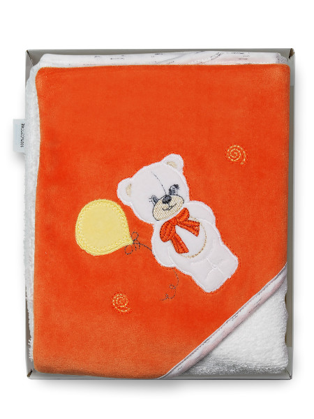 Accappatoio triangolo orsetto con palloncino 3