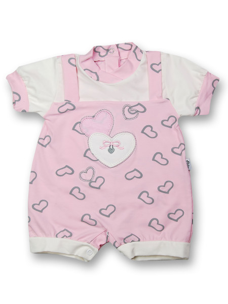 Newborn Neonato rosa per neonate pagliaccetto body pigiama 0-9 mesi 