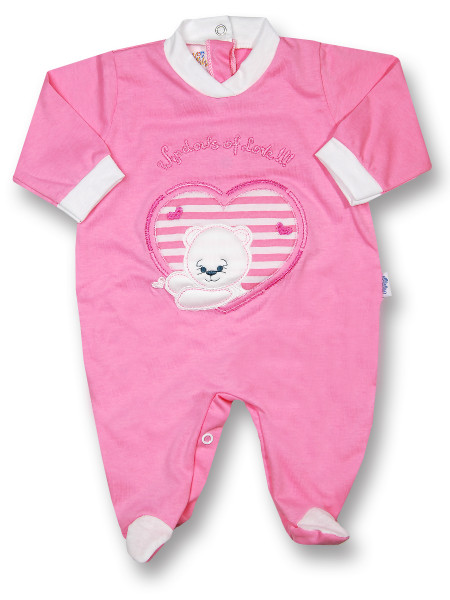 Tutina windows of love!!! cotone jersey  Rosa corallo Taglia 0-1 mese