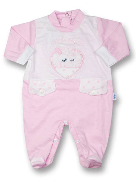 Tutina in cotone jersey piccoli segreti Rosa Taglia 0-1 mese