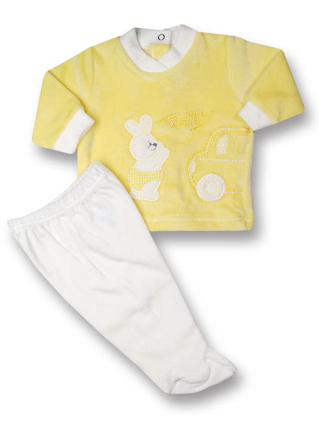 Completino neonato 2 pz Baby rabbit & car Giallo Taglia 1-3 mesi