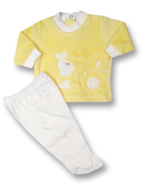 Completino neonato 2 pz Baby rabbit & car Giallo Taglia 1-3 mesi