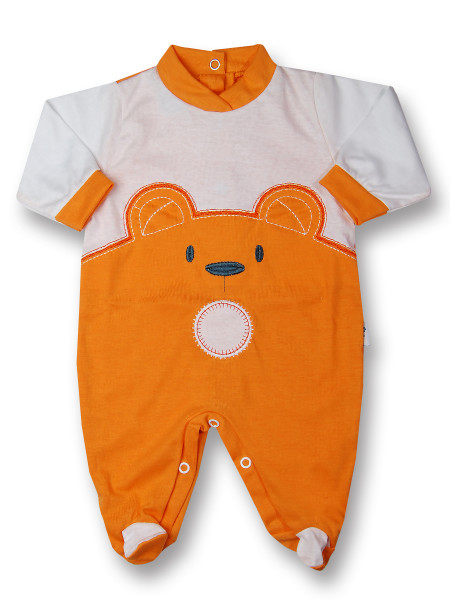 Tutina Orsetto wow in cotone Arancio Taglia 0-1 mese