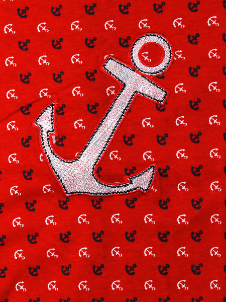 Pagliaccetto neonato cotone gettiamo l'ancora 2