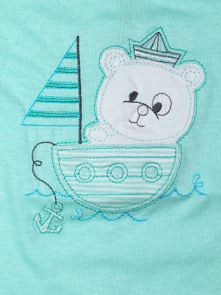 Pagliaccetto cotone smanicato marinaretto 2