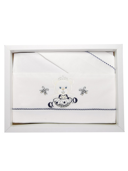 Lenzuola neonata culla 3pz con federa baby princess 3