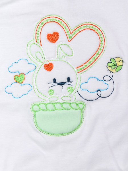 Pagliaccetto neonato coniglietto  2