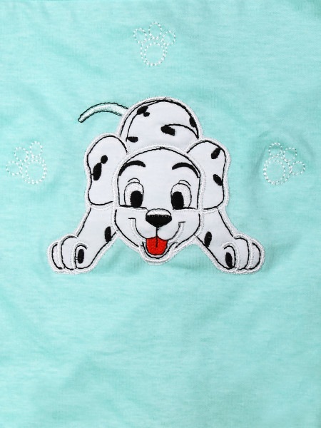 Pagliaccetto neonato smanicato cotone dalmata  2