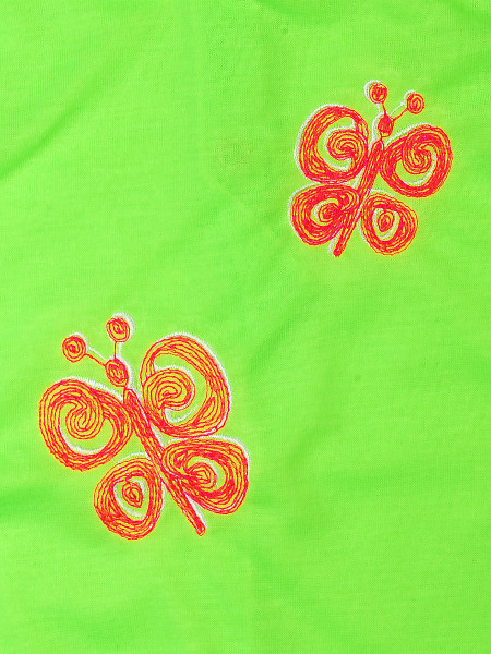 Pagliaccetto neonata smanicato farfalline, in cotone  2