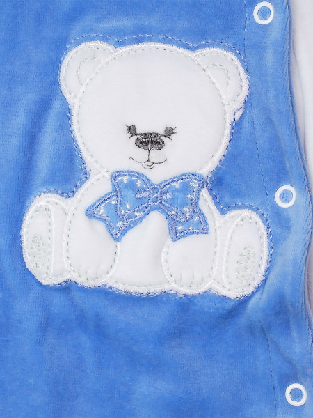 tutina orsetto con fiocco in ciniglia 2