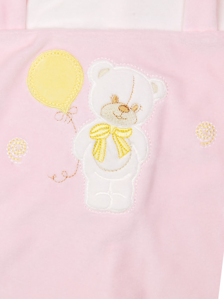 tutina orso fiocco e palloncino in ciniglia 2