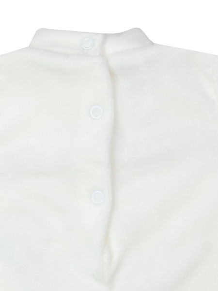 tutina neonato in ciniglia gemelli striscia e palla 3