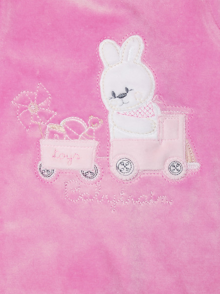 tutina coniglio babytrain in ciniglia 2