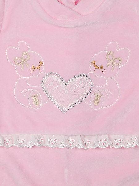 tutina neonata ciniglia conigliette cuore e pizzo 2