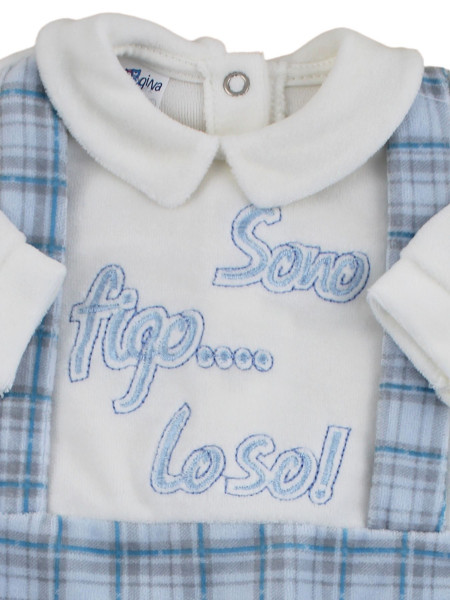 Tutina Neonato in ciniglia. Tutina sono figo lo so 2