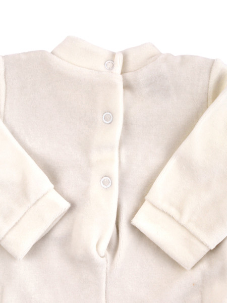 tutina neonato ciniglia . tutina gilet e papillon 3