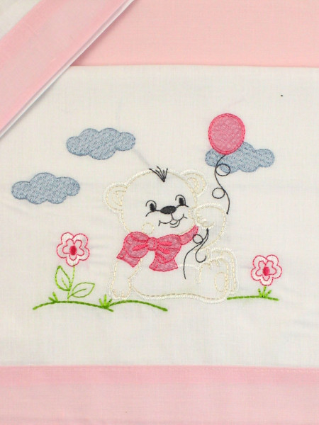 coordinato culla orsetto sul prato e palloncino  2