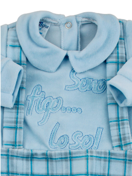 Tutina Neonato in ciniglia. Tutina sono figo lo so 2