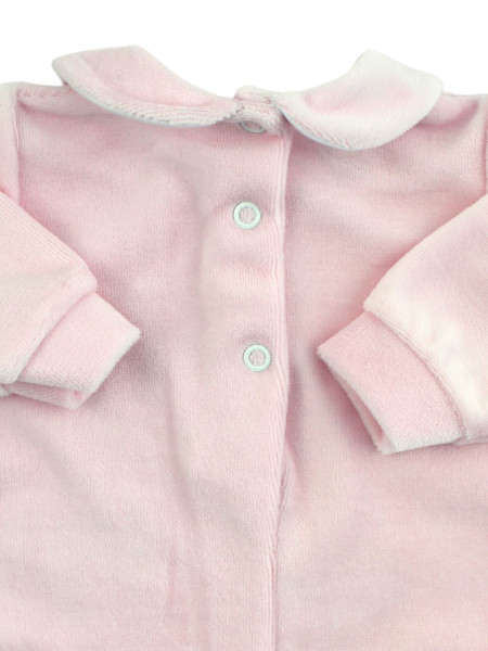 Tutina Neonato in ciniglia. Tutina amore di mamma e papà 3