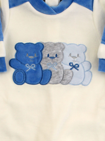 Tutina Neonato in ciniglia Tre piccoli orsetti 2