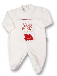 tutina neonata in ciniglia bimba tartan