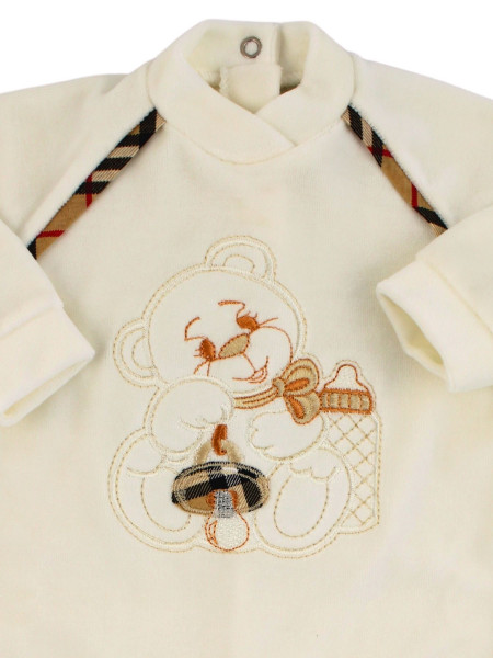 Tutina Neonato ciniglia orsetto ciuccio e biberon 2