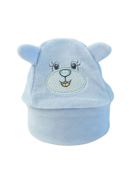 Cappello Neonato in ciniglia. Capello Orecchie da Orso 2