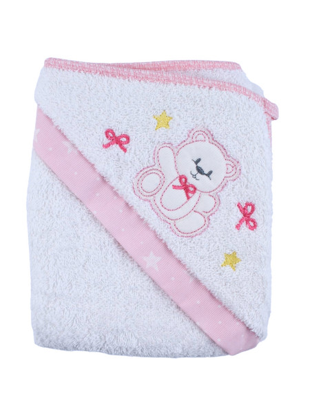 accappatoio neonato triangolo fiocchi e stelle 3