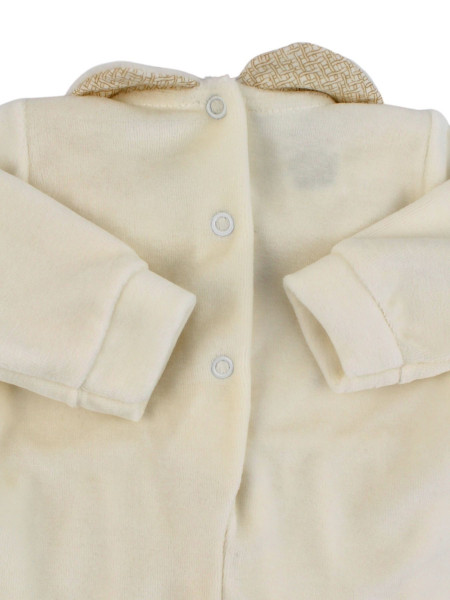 Tutina Neonata in ciniglia. Tutina Bimba Elegante 4