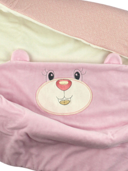 Copertina Neonato culla ciniglia, Orso Muso e Orecchie 2