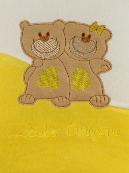 copertina neonato per culla ciniglia, little friends 2