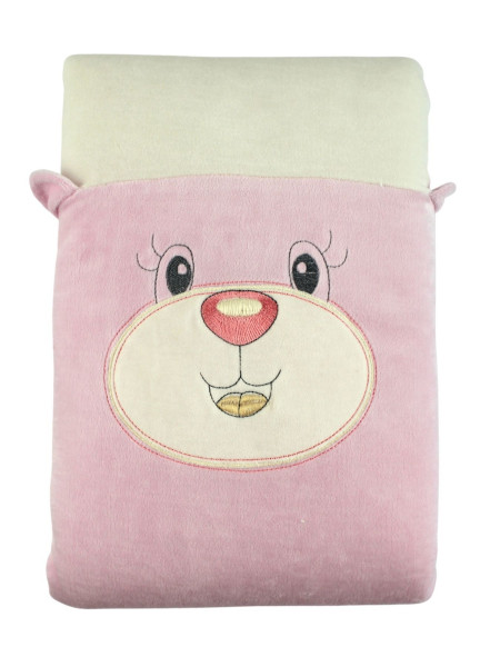 Copertina Neonato culla ciniglia, Orso Muso e Orecchie 3