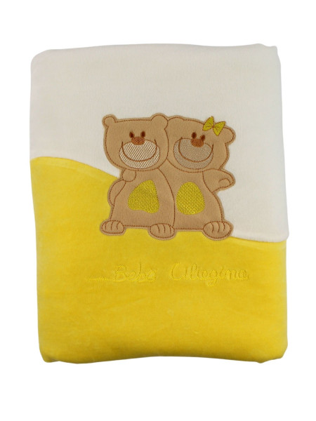 copertina neonato per culla ciniglia, little friends 3