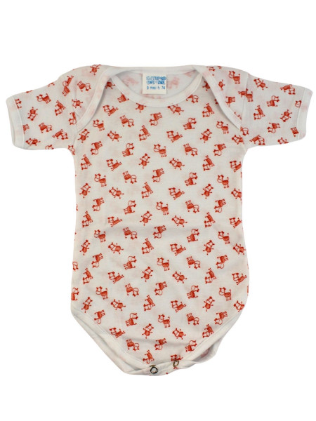 body mezza manica in cotone stampato  2