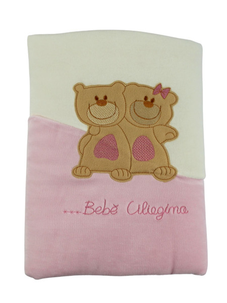 copertina neonato per culla ciniglia, little friends 3