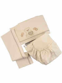 coordinato neonato lettino 3pz big heart