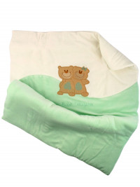 copertina neonato per culla ciniglia, little friends