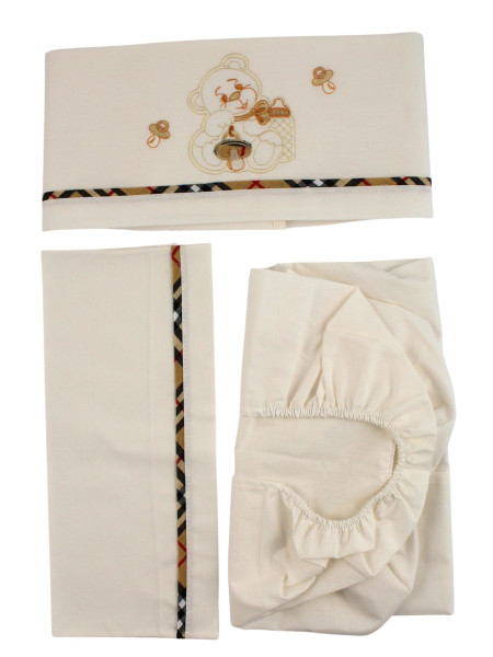 set neonato culla copertina e coordinato lenzuolo, cotone e ciniglia 2