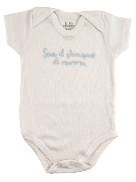 body tris manica corta in cotone stampato 2