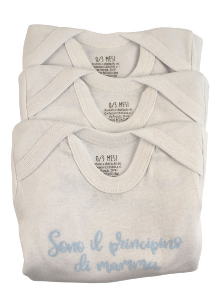 body tris manica corta in cotone stampato 3