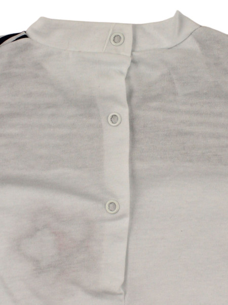 Pagliaccetto neonato boat in a flower con righine 3