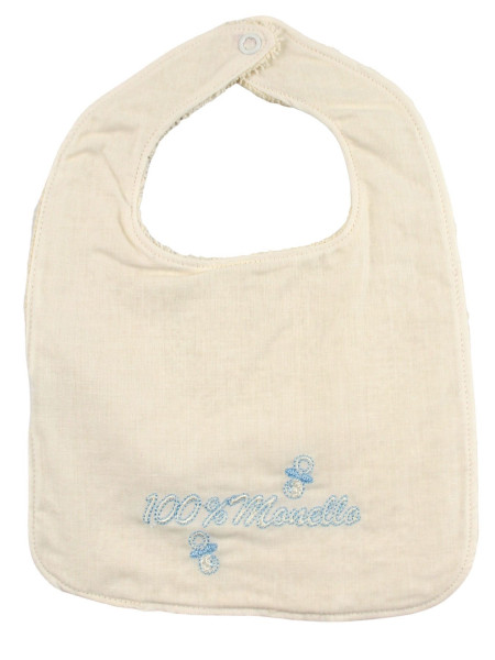 bavaglino neonato cotone. bavaglino 100% monello Bianco panna Taglia unica