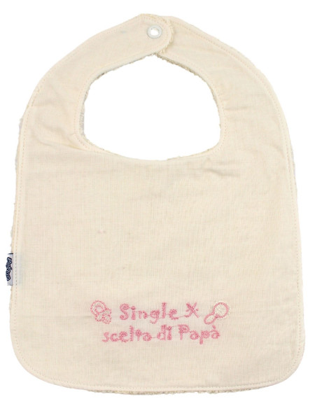 bavaglino neonata cotone. bavaglino sono single Bianco panna Taglia unica
