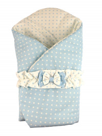 sacco nanna double face pois in cotone imbottito