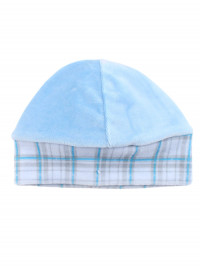 cappello neonato in ciniglia. capello tartan scozzese