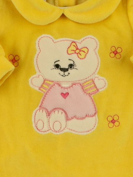 vestitino neonata in ciniglia con balza. Ciao kitty 2