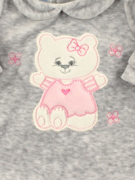 vestitino neonata in ciniglia con balza. Ciao kitty 2
