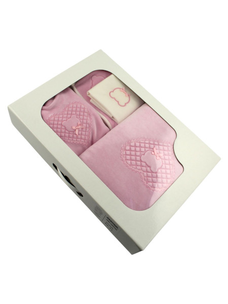 Corredino nascita neonato in ciniglia e in cotone, prodotto in Italia 2