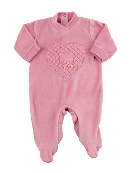 Corredino nascita neonato in ciniglia e in cotone, prodotto in Italia 3